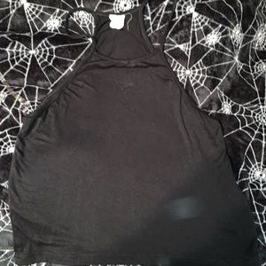 Black halter top